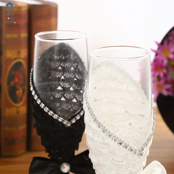 Bröllopsglas Bröllopsfesttillbehör Bröllopsflöjter Festchampagneglas Bröllopsdryckesglas Bröllopsskålar