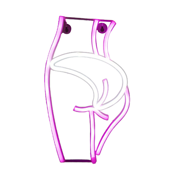 Lady Neon Lights LED Neon Skylt för Väggdekor USB Batteri