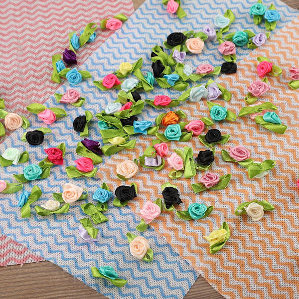 100 st konstgjorda plastblommor DIY Girlang Vävda tillbehör