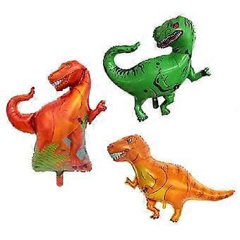 2 STK Dinosaur Model Aluminiumfolie Ballon