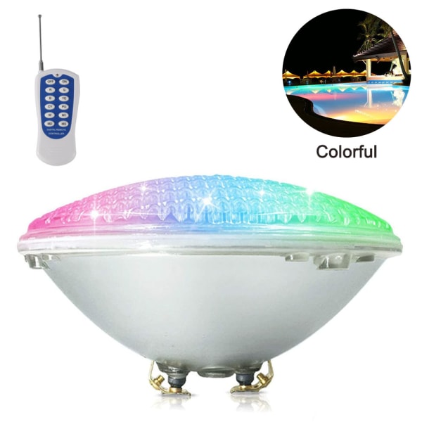 Undervattensljus 18W RGB vattentät klass IP68 LED-färg