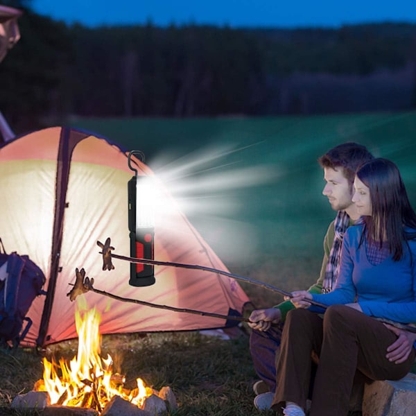 HEDAQI Uppladdningsbar LED-arbetslampa Bärbar Multi-use