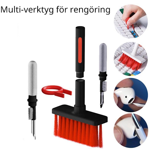 5-in-1 Rengöringsborste för Tangentbord / Airpods