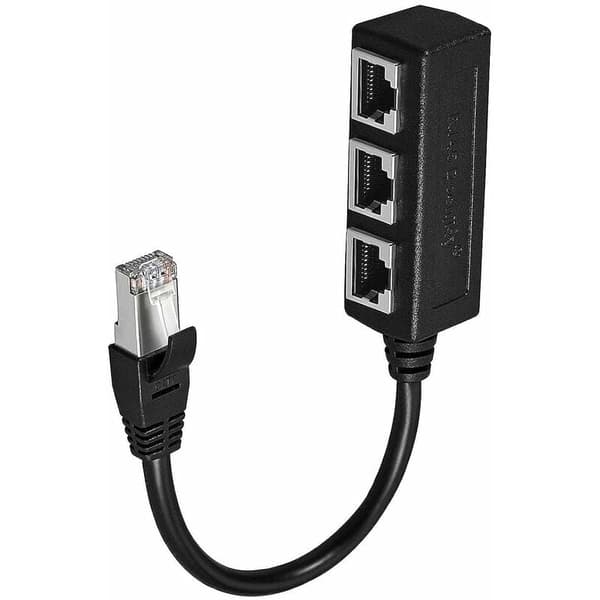 RJ45 Ethernet Splitter Kabel, Ethernet Lan Netværksforlængerkabel