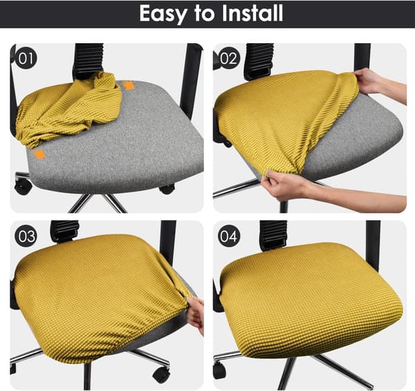 Elastiska, Stretchiga, Tvättsäkra Stolsöverdrag för Of