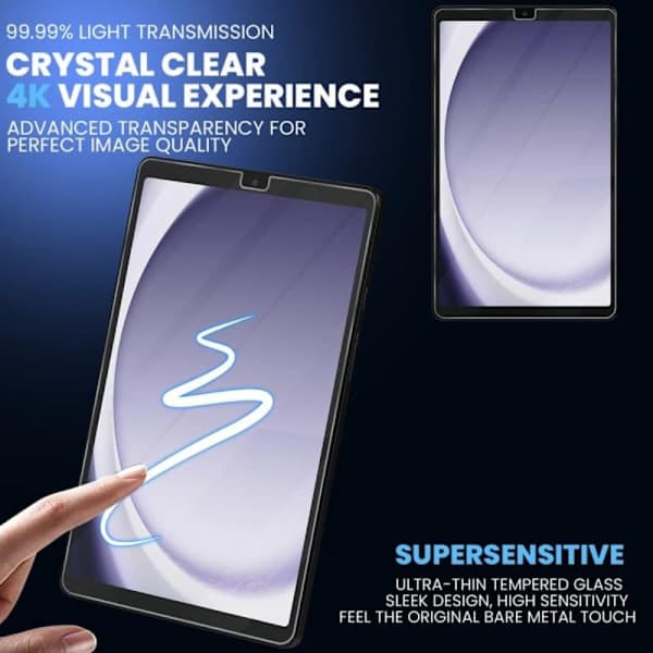 2 kpl SAMSUNG TAB A9 (WiFi/5G) Näytönsuoja - Karkaistu lasi 9H - Superlaatu 3D