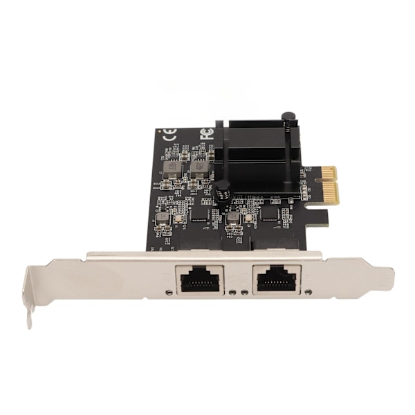 PCIe Nätverkskort Dubbla Portar RTL8125BG Chip 2500 1000 100Mbps 2.5GBase T PCIe Internetadapter för Stationära Datorer PC-Servrar