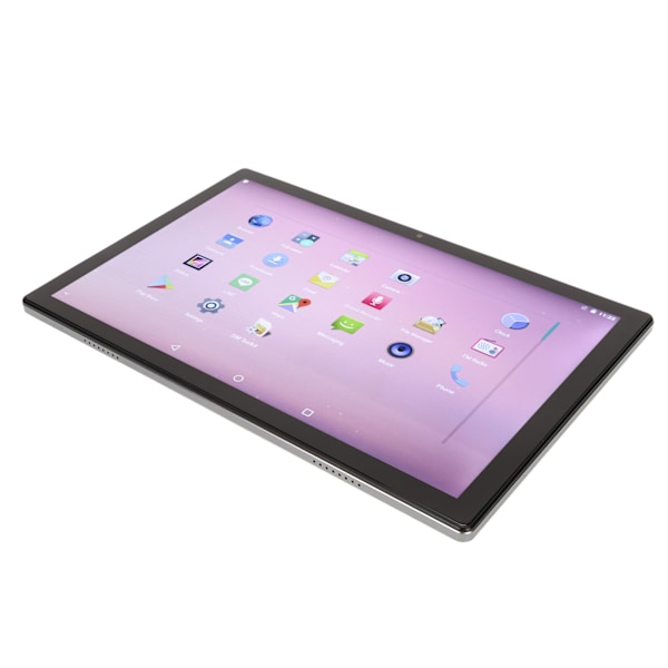 10-tums Tablet 8-kärnig CPU 6GB 256GB 6000mah Batteri För Android 11 2.4G 5G WIFI IPS Skärm Portabel Tablet 100‑240V Grå EU-kontakt