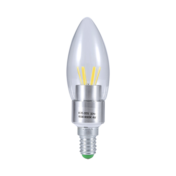 E14 4W 85-265V COB LED-glödtrådslampa Ljus Energisparande