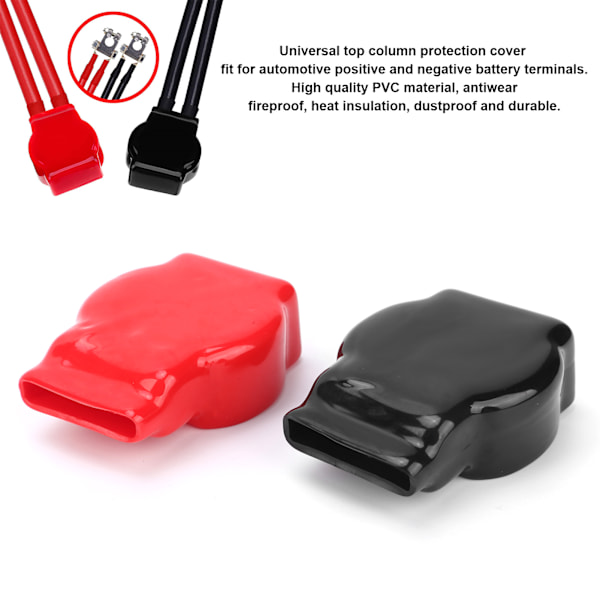 Batteripol Isolerande Skydd Universal Skyddskåpa Brandsäker Värmeisolering PVC Material Lätt Att Använda Slitstark Kompatibel Med