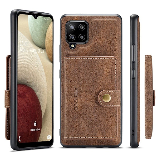Samsung Galaxy A12 - Skal med Korthållare Roséguld Roséguld