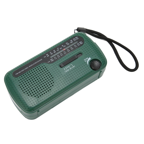 Handvev solradio AM FM SW1 SW2 Camping LED ficklampa Multiband Camping Nödradio för utomhusbruk