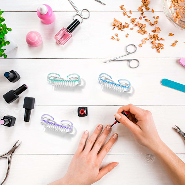 Nagelborste, nagelskrubb rengöringsborstar för tår och