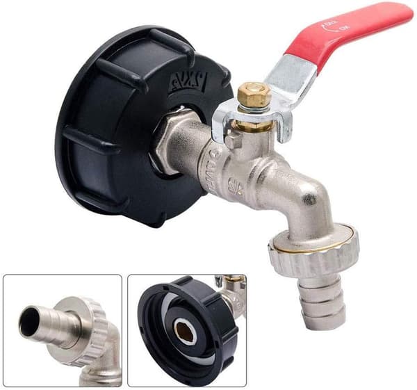 1000L IBC Adapter IBC Tank Adapter S60X6 Tank Adapter Messing Garde