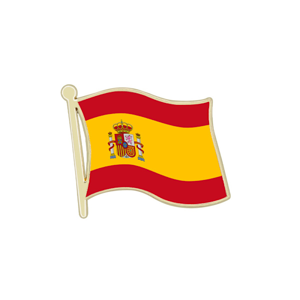 Sæt med 3 spanske flagpins