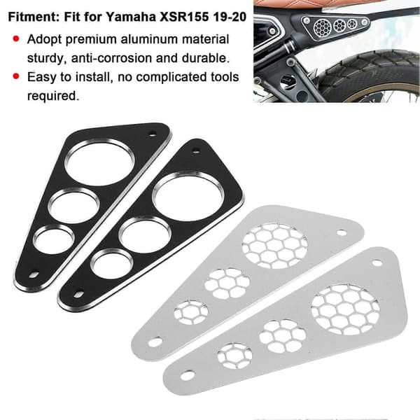 Motorsykkel bakpanel sideplatedeksel i aluminium, tilbehør som passer til Yamaha XSR155 19-20