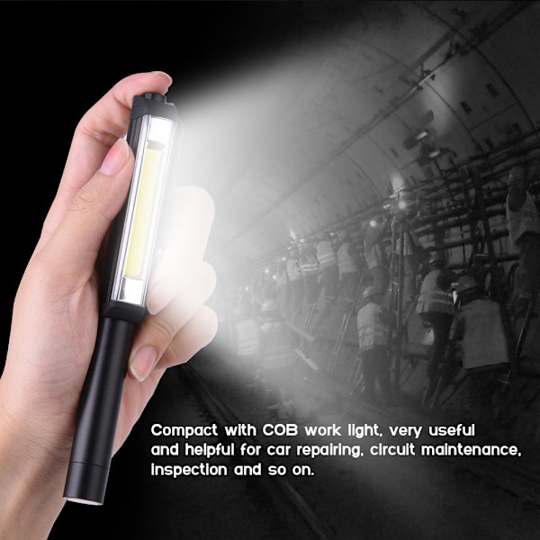 COB 16 LED ficklampa handficka penna arbetslampa magnetisk