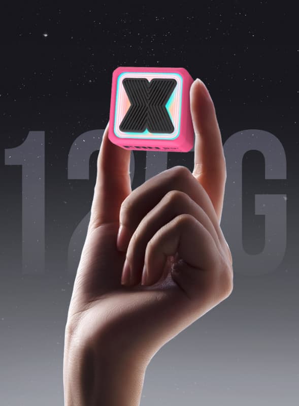 Mini Bluetooth-højttaler: Bærbar trådløs udendørshøjttaler (Pink)
