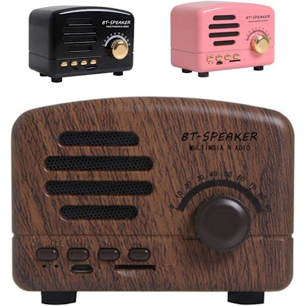Bästa mottagning, bärbar radio med Bluetooth-högtalare, väggkontakt