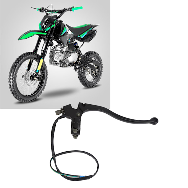 Hydraulisk broms huvudcylinder handtagsspak för 7/8 tums styre Universal passform med bromsljusbrytare kompatibel med ATV Dirt Bike delar