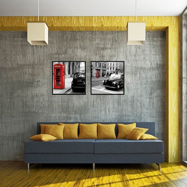 Retro gatubildsmönster Canvas väggtryckt målning Hem
