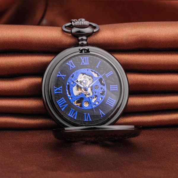 Miesille tarkoitettu mekaaninen taskukello, vintage-taskukello, steampunk