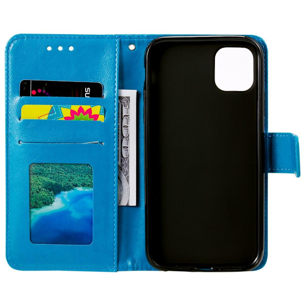Xiaomi Mi 11 - Mandala Läder Fodral - Blå Blue Blå