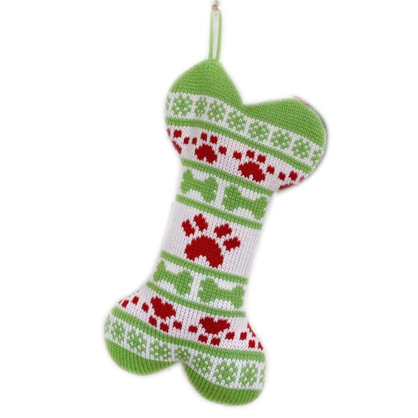 Christmas Knit Dog Stockings , Bone/fish Shape Pet Stockings