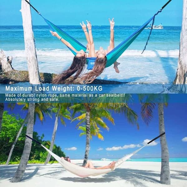 Hängmatteslingor, 2-pack Tunga Hängande Gungslingor 2x150 med D