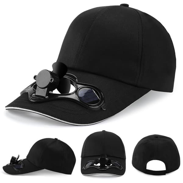 Unisex Baseball Caps med Solvifte Solhatt Pustende Bomullsvisir