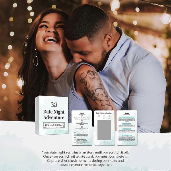 Date Night Adventure Date Ideas for Couples Date Night - Unike skrapelodd-datingspill, gaver til kjæresten