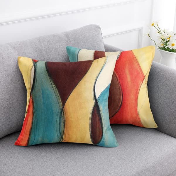 Kuddfodral 45 x 45 Stolsdyna Dekorativ Kudde Soffa Farmh