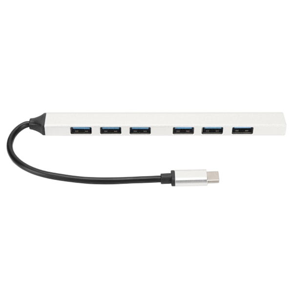 7 Port USB Hub 5Gbps 1 USB3.0 6 USB2.0 Aluminiumlegering Enkel Design Multiport USB Hub Splitter