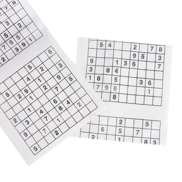 Trämassematerial Nyhet Rolig Nummer Sudoku Tryckt Bad