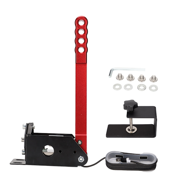 USB Handbroms 64 Bit Aluminiumlegering Simulerad Racing Spel Handbroms med Klämma för G25 G27 G29 T500