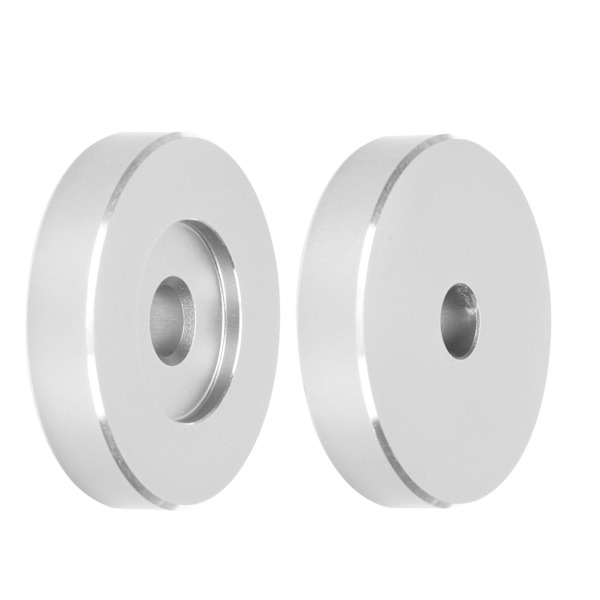 Skivspelarspindeladapter Vinyluppspelningsstabilitet Universal Passform Klassisk Aluminium 45RPM Skivadapter Förbättrad Ljudkvalitet Hållbar Och Stilren