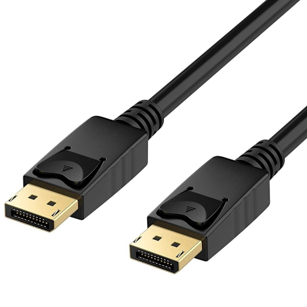 DisplayPort till DisplayPort Kabel 4K 1080p 1.8M Svart 1-Pack 1-Pack