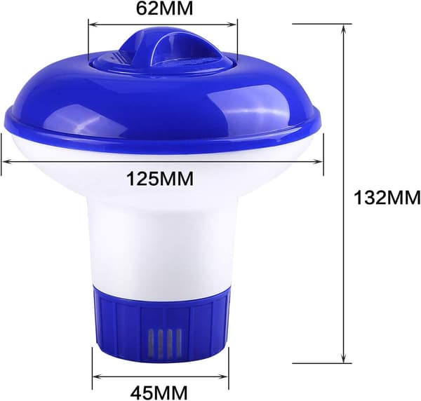 Flytande dispenser, 5 tums klordispenser flytande klor D
