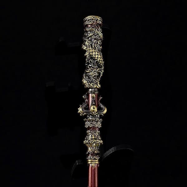 Black Myth Iron Bar Figur Ram Direkte Jernstang Håndværk Sværd Legetøj Gaver 35cm