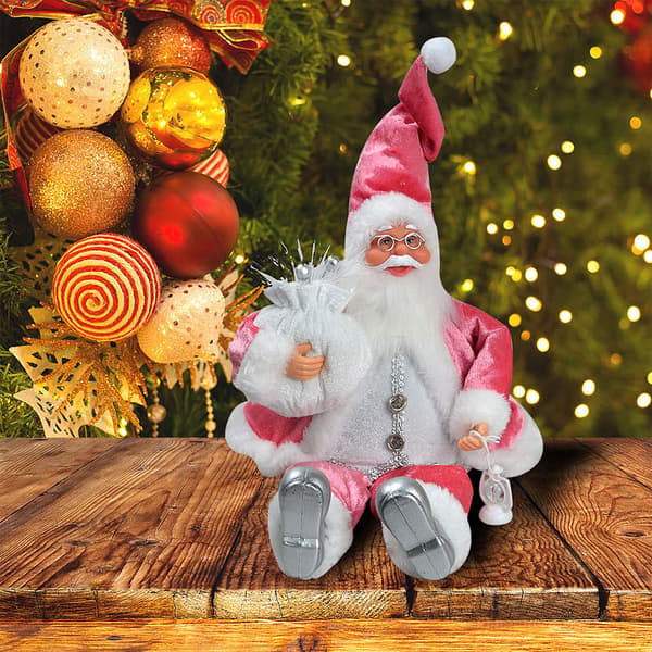 30 cm stående julemand julepynt julescene dekorationsfigurer