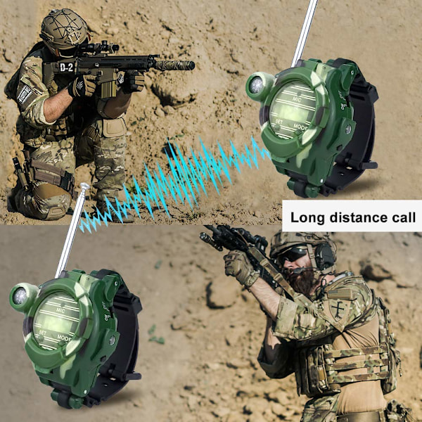 Walkie Talkies Klocka, Spion Klocka Armé Leksaker för Barn Digital