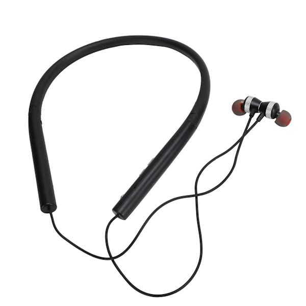 VJ751 Nackbands Bluetooth Sport Hörlurar Anti-Fall Smart Headset Lämplig för Träning Svart
