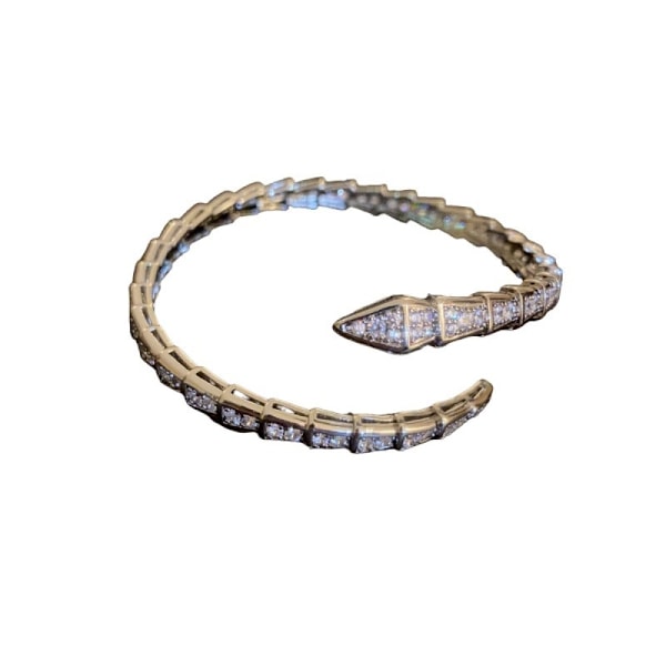 Zirkon ormarmband, modernt ormben öppet armband