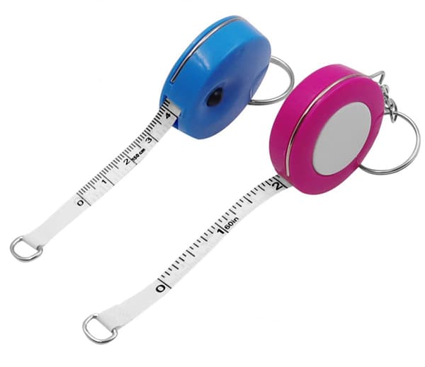 1-pack, blått mjukt måttband, infällbart måttband för kropp och tyg