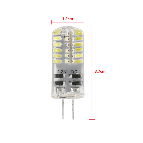 5 st G4 DC12V 3014 LED-pärlor Kristall Hemljus Lampor Glödlampa