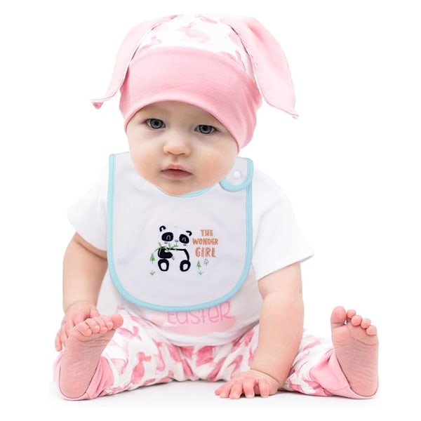 Babyhaklappar Mjuka och Absorberande Ekologisk Bomull Bandana Dregelhaklappar Set för Pojkar Flickor Nyfödda 0-36 Månader Style 4