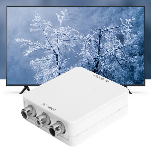 Mini Formet Lys og Liten Plug & Play Toveis TV-systemadapter med Multifunksjon for Hjemmeunderholdning, Lavt Strømdesign Sikrer