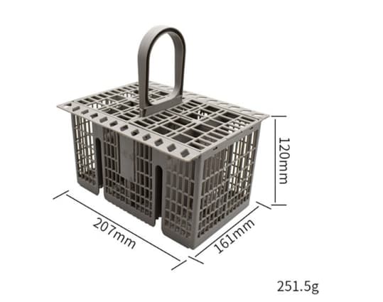 Kompatibel med Hotpoint diskmaskiner: Multifunktionell bestickkorg med fack
