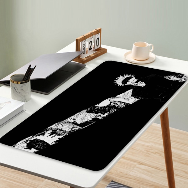 Anime Musmatta 90x40cm Naturgummi Vattentät Stor Musmatta Gaming Musmatta med Halkfri Textur för Kontor