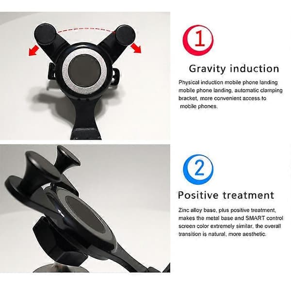 Auton matkapuhelinpidike auton ilmanvaihtoaukon pidike navigoinnin latauspidike Smart 453 Fortwo & 2015-2019 hopea